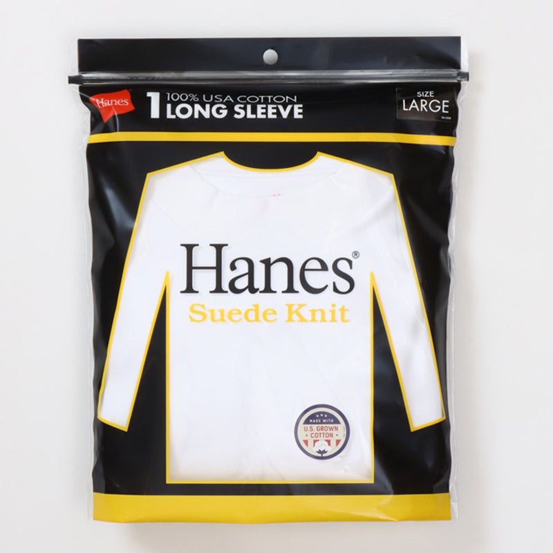 ヘインズ 長袖 シャツ 綿100% メンズ レディース インナー tシャツ トップス 秋冬 裏起毛 クルーネック M L XL 暖かい あったか コットン インナーシャツ