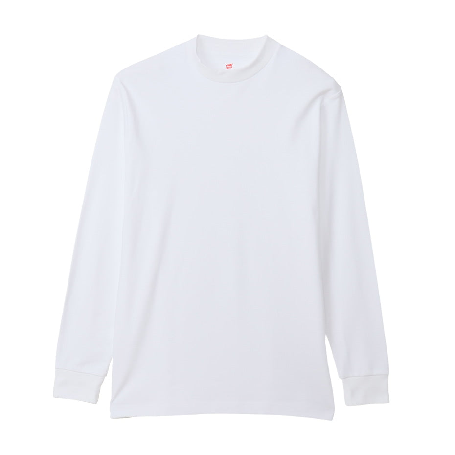 ヘインズ 長袖 シャツ 綿100% メンズ レディース インナー tシャツ トップス 秋冬 裏起毛 クルーネック M L XL 暖かい あったか コットン インナーシャツ