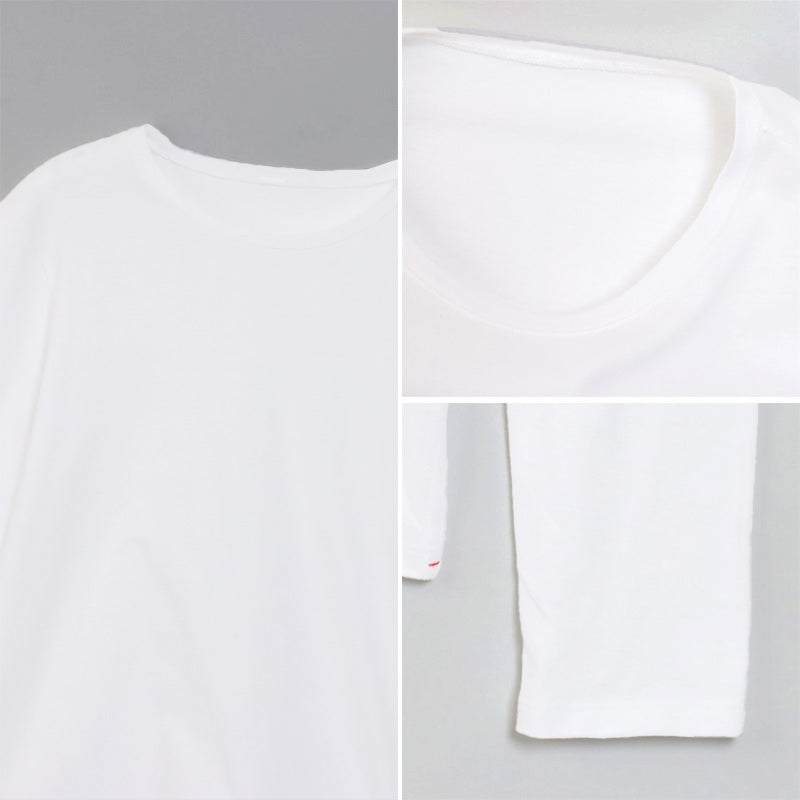レディース tシャツ 長袖 クルーネック カットソー 綿100% ヘインズ 2枚組 M・L Hanes 綿 コットン 無地 インナー シャツ (在庫限り)