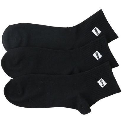 ヘインズ 靴下 メンズ 抗菌防臭 クォーターレングス ソックス 3足組 S M 男性 男子 3足セット くつ下 ニオイを抑える