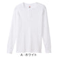 ヘインズ BEEFY ビーフィー メンズ サーマル ヘンリーネック ロングスリーブ S～XL Hanes ワッフル生地 ヘビーウェイト トップス 長袖Tシャツ 男性 丈夫 無地 BEEFY-T