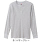 ヘインズ BEEFY ビーフィー メンズ サーマル ヘンリーネック ロングスリーブ S～XL Hanes ワッフル生地 ヘビーウェイト トップス 長袖Tシャツ 男性 丈夫 無地 BEEFY-T