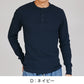 ヘインズ BEEFY ビーフィー メンズ サーマル ヘンリーネック ロングスリーブ S～XL Hanes ワッフル生地 ヘビーウェイト トップス 長袖Tシャツ 男性 丈夫 無地 BEEFY-T