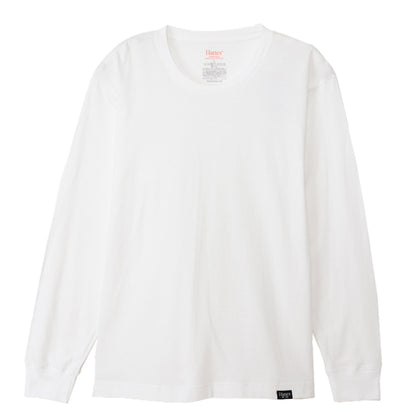 メンズ ヘインズ クルーネック ロングスリーブ Tシャツ M～LL 長袖シャツ 丸首 ロングTシャツ メンズシャツ メンズインナー 長袖インナー トップス 大きいサイズ