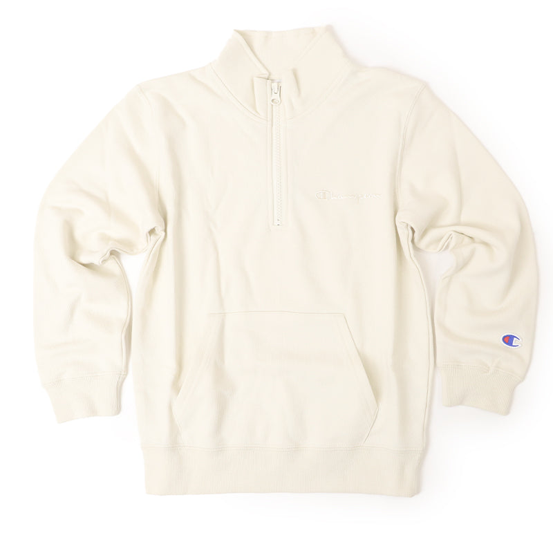 チャンピオン ハーフジップ パーカー スウェット キッズ 子ども 綿素材 やわらか シンプル 130cm～160cm champion 130 140 150 160 ボーイズ ガールズ 子供 子ども 綿混