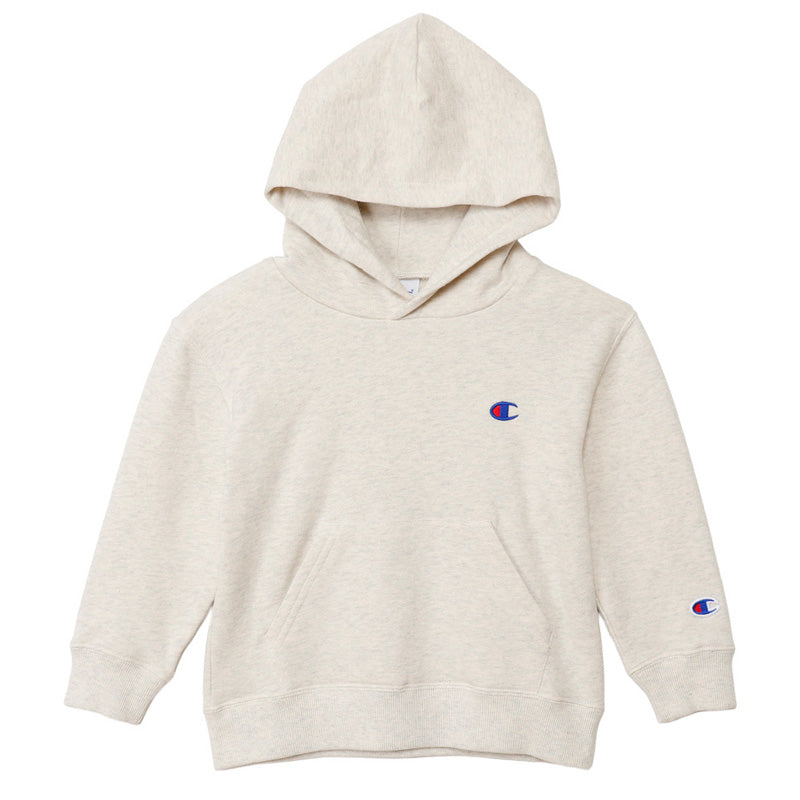 Champion パーカー キッズ 綿100% 裏毛 スウェット フーディー 長袖 子供服 フード付き ロゴ刺繍 男の子 女の子 ジュニア ユニセックス 小学生 中学生 通学 普段着 カジュアル 130cm～160cm トップス おしゃれ 春 秋 冬 アメリカ綿 フーデッド