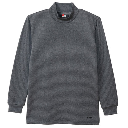 Hanes ヘインズ メンズ モックネック 長袖Tシャツ 裏フリース ブロックフリース 吸汗速乾 ストレッチ 保温 タグレス ロンT カットソー トップス インナー 防寒 秋冬 スポーツ M～LL トレーニング アクティブウェア 普段着 重ね着 Hanes MOVES