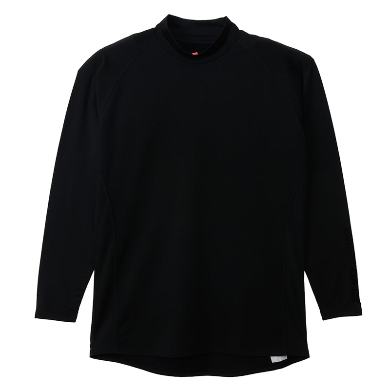 Hanes ヘインズ メンズ モックネック 長袖Tシャツ 裏起毛 ソフトコンプレッション 吸汗速乾 UVカット ストレッチ 保温 ロンT インナー トップス 防寒 秋冬 スポーツ M～LL トレーニング アクティブウェア 普段着 重ね着 Hanes MOVES ヘインズムーブ