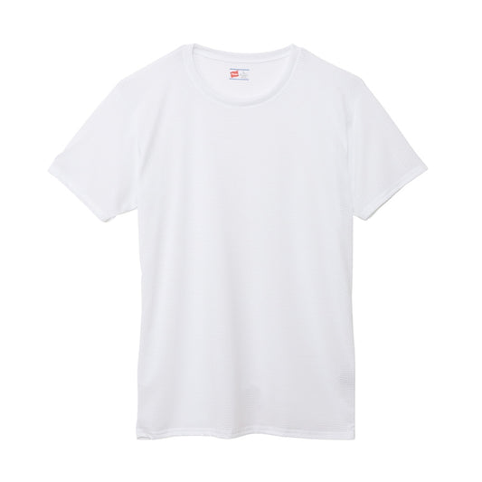 ヘインズ クルーネック Tシャツ メッシュ 2枚組 M～LL Hanes メンズ 下着 肌着 tシャツ シャツ インナー 半袖 丸首 速乾 スポーツ M L LL