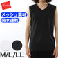 ヘインズ インナー メンズ ノースリーブ Vネック シャツ メッシュ 2枚組 M～LL Hanes 下着 スリーブレス 男性 紳士 肌着 V首 インナーシャツ 吸汗速乾 通気性 スポーツ M L LL
