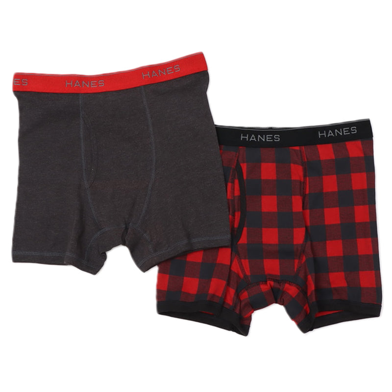 ヘインズ ボクサーパンツ メンズ 前開き 2枚組 M～LL 下着 綿 ボクサーブリーフ HANES パンツ 男性 hanes ボクサー 2枚セット 高校生 中学生 M L LL インナー