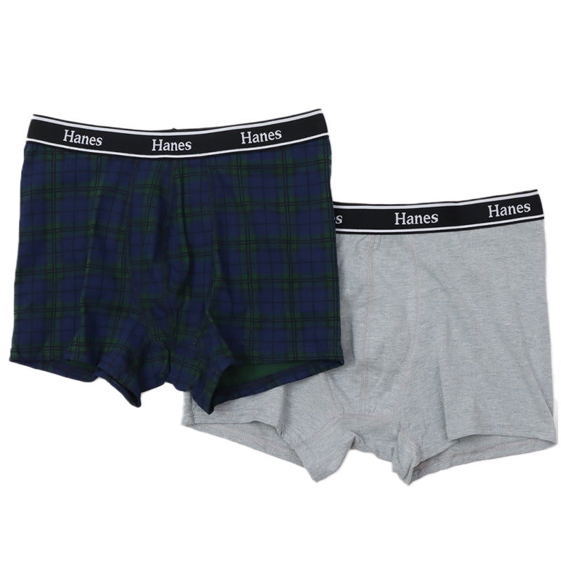 ヘインズ ボクサーパンツ メンズ 綿 前閉じ 2枚組 M～LL 下着 hanes ボクサーブリーフ 前とじ インナー 男性 コットンストレッチ セット