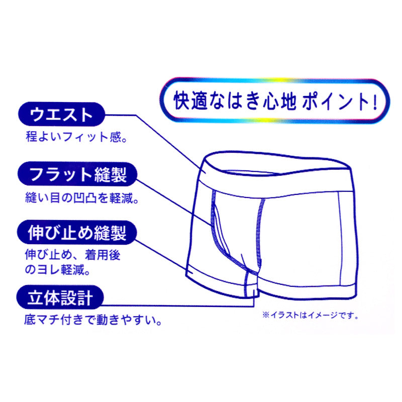 メンズ ボクサーパンツ 2枚組 綿混 前開き 抗菌防臭 デニム調 立体裁断 M L LL やわらか ストレッチ インナー 下着 肌着 パンツ 男性 紳士 快適 履き心地 肌ざわり 普段使い 洗い替え まとめ買い ブルー パープル ネイビー ブラック グレー