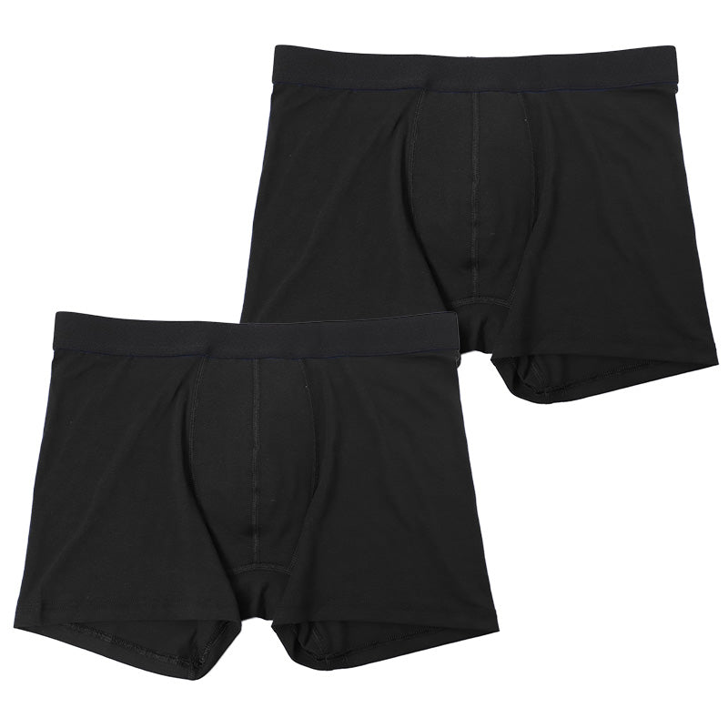 メンズ ボクサーパンツ ちょいもれ用 吸水 消臭加工 前開き M L LL 綿混 ストレッチ インナー 下着 肌着 パンツ 男性 紳士 失禁パンツ 尿漏れ対策 軽失禁 ネイビー ブラック 黒 快適 履き心地 普段使い デイリー 目立ちにくい 安心 伸縮 さらっと