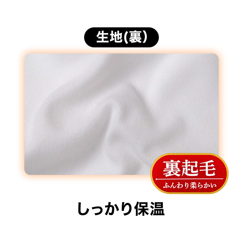 インナー メンズ 長袖 丸首 裏起毛 2枚組 あったか 保温 ストレッチ 冬用 M L LL 肌着 クルーネック 長袖シャツ 防寒 紳士 下着 男性用 ポリエステル スムスリブ やわらかい 伸縮性 長袖肌着 アンダーシャツ 防寒肌着 重ね着 通勤 仕事 普段使い