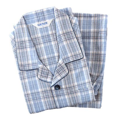 グンゼ メンズ W保温 長袖 長パンツ パジャマ 男性用 LL 3L 大きいサイズ あったか 冬用 防寒 部屋着 ルームウェア セットアップ 上下セット 保温 発熱 快適 着心地 柔らかい シンプル 無地 ギフト プレゼント 冷え対策 (送料無料)