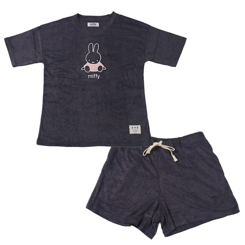 ミッフィー 夏 パジャマ レディース 半袖 大人 パイル生地 M L LL miffy 70th 70周年 ショートパンツ 短パン 部屋着 服 ルームウェア ホームウェア セットアップ 春 夏 可愛い おしゃれ 母の日 プレゼント ギフト (在庫限り)