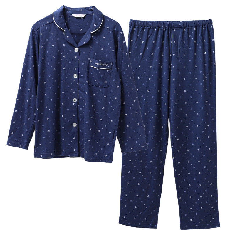 快眠パジャマ 安眠 夏 パジャマ レディース 長袖 大人 薄手 涼しい M L LL 前開き 寝返りしやすい 睡眠の質を上げる 薄手 部屋着 服 ルームウェア ホームウェア セットアップ 春 小紋柄 ゆったり 可愛い おしゃれ 肌触りが良い 母の日 プレゼント