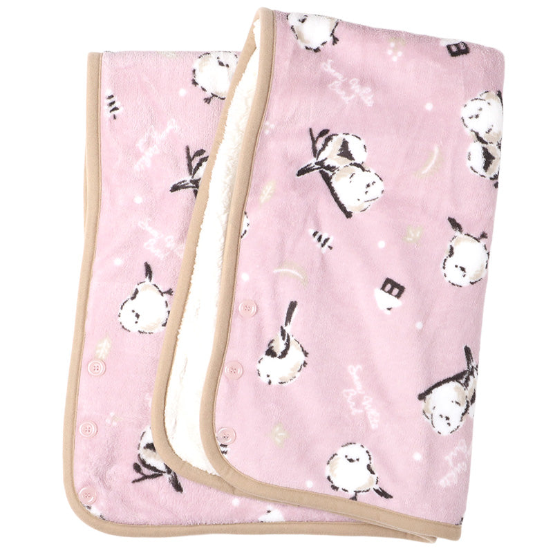 ふわもこ ブランケット ひざ掛け フリース 毛布 ポンチョ 肩掛け ボレロ スカート風 約70×100cm 防寒 軽量 柔らか あったか かわいい 使い分け 多機能 携帯用 コンパクト 巻きスカート ふわふわ もこもこ 冬 プレゼント ギフト ボーダー 小鳥 雪だるま ノルディック