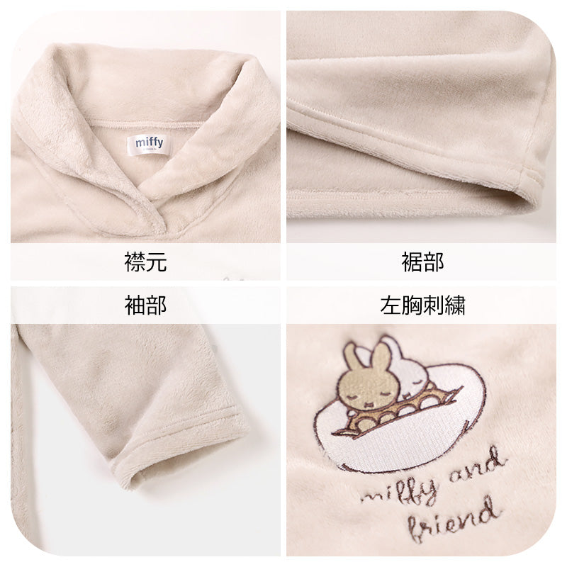 ミッフィー ワンピース レディース あったか パジャマ もこもこ かわいい あったかい ルームウェア M L LL ふわもこ miffy 部屋着 ふわふわ暖かい 防寒 キャラクター 大人女子 おしゃれ ルームワンピース ナイトウェア プレゼント ギフト 母の日