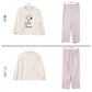 スヌーピー パジャマ レディース 部屋着 ルームウェア 上下セット ふわふわ もこもこ M L LL snoopy ピーナッツ peanuts セットアップ 冷え対策 秋冬 防寒 冷え対策 あったか ふんわり 保温 暖かい かわいい 大人女子 ナイトウェア 寝巻き 母の日 プレゼント ギフト