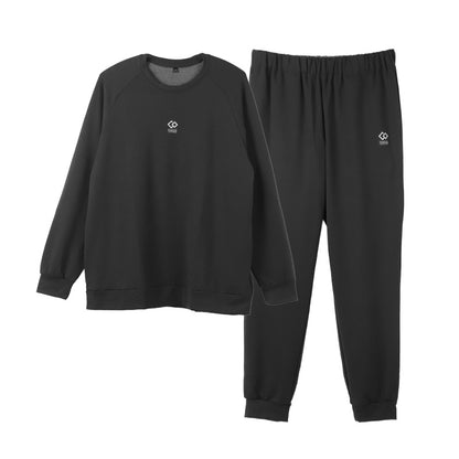 メンズ トレーナー ストレッチ ミニ裏毛 上下セット TERAX M L LL セットアップ スウェット 部屋着 ルームウェア ワンマイルウェア ジャージ ルームセット リラックスウェア 保温 温活 暖か あったか 防寒 冷え対策 秋冬 プレゼント ギフト