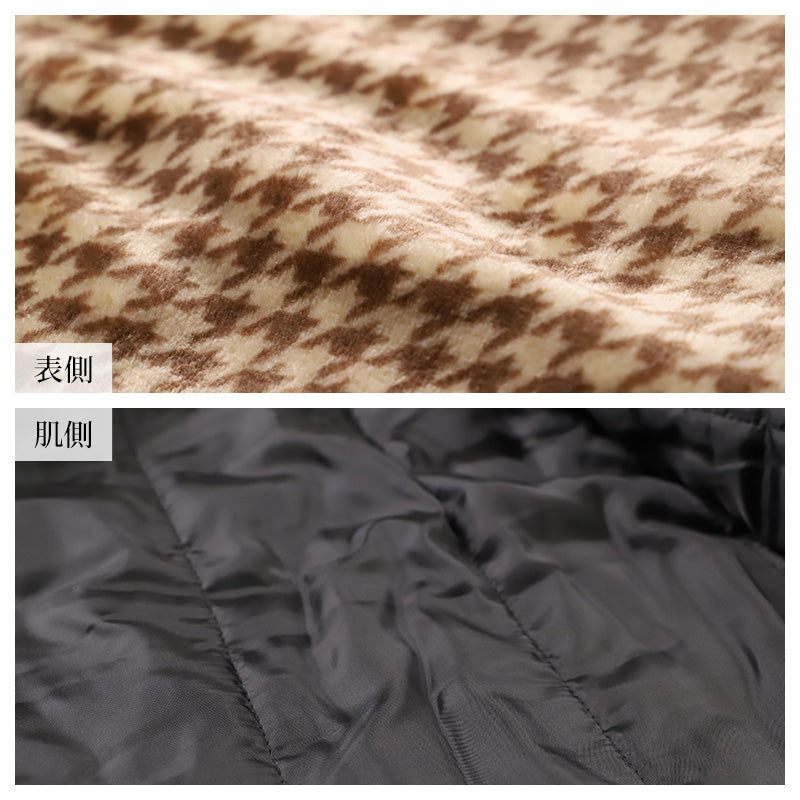 はんてん 半纏 メンズ 羽織 羽織り ふわもこ 冬 大人 暖かい 防寒 M L LL 冬用 ルームウェア あたたかい あったかい ガウン感 秋冬 あったか 防寒 ルームウェア 部屋着 羽織 千鳥柄 おしゃれ チャコールグレー ブラウン 中わた入り 軽量 GEORGE KENT 男性用 ギフト