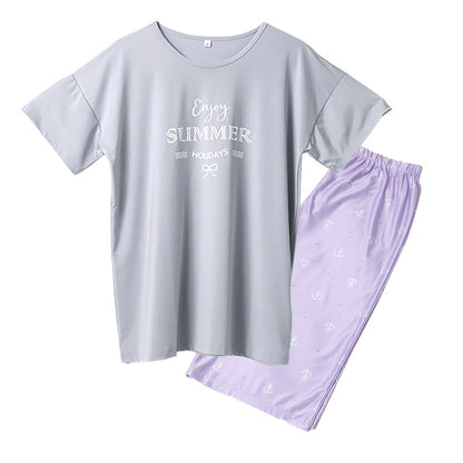 レディース ルームウェア 冷感 PCM 上下セット 半袖Tシャツ 半パンツ M L LL パジャマ 部屋着 夏 涼しい 接触冷感風 軽い 通気性 ストレッチ 動きやすい ひんやり 快適 セットアップ マリン柄 ヨット柄 夏用パジャマ おうち時間 ナイトウェア