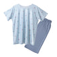レディース ルームウェア 冷感 PCM 上下セット 半袖Tシャツ 半パンツ M L LL パジャマ 部屋着 夏 涼しい 接触冷感風 軽い 通気性 ストレッチ 動きやすい ひんやり 快適 セットアップ マリン柄 ヨット柄 夏用パジャマ おうち時間 ナイトウェア