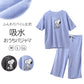 パジャマ レディース 半袖 7分丈パンツ 上下セット SNOOPY スヌーピー パイル M L LL レーヨン混 ふんわり やわらか 春 夏 部屋着 ルームウェア ナイトウェア 婦人 大人 キャラクター おしゃれ かわいい リラックス 寝巻き プレゼント ギフト