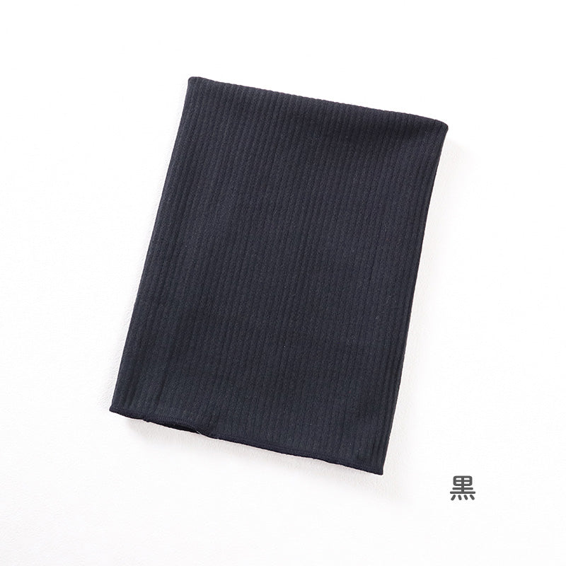 腹巻 レディース 綿 リブ 伸びる やわらか 冷え対策 M L LL 温活 快適 二重折 軽い 重ね着 伸縮 腹巻き 冷房対策 あったか シンプル 黒 ブラック ベーシック 女性用 通年 冷え防止 保温 腰 腹部 フィット インナー 下着