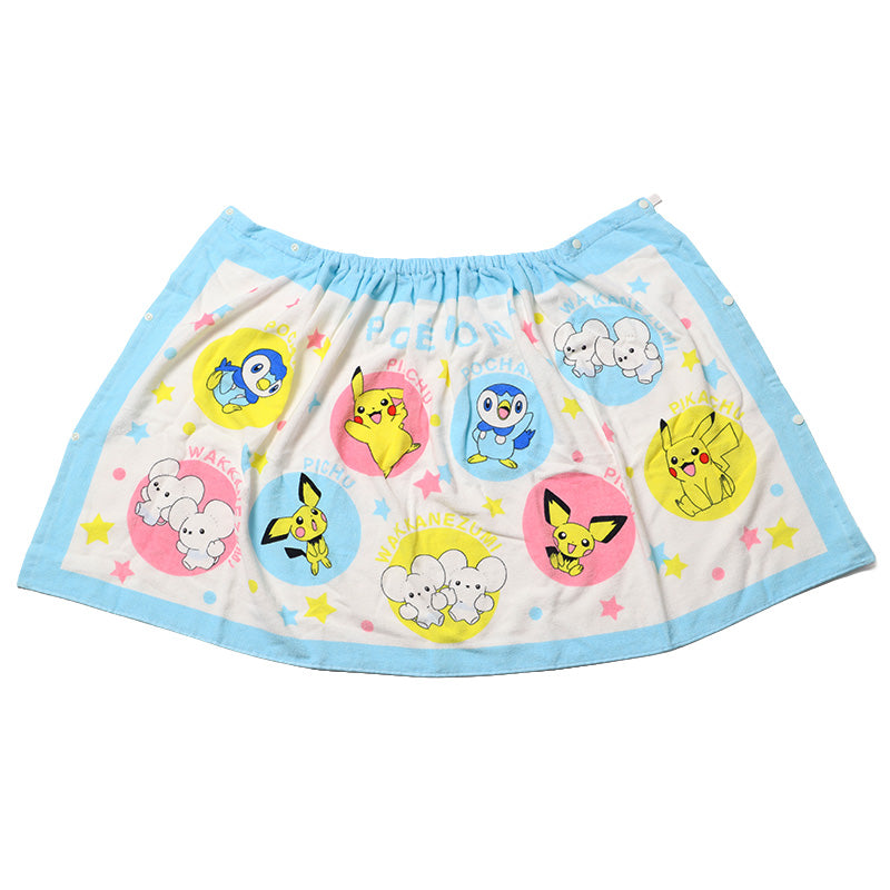 ラップタオル 巻きタオル プールタオル キッズ キャラクター 綿100% 約60×115cm コットン まきまきタオル ビーチタオル 子供 男の子 女の子 水泳 スイミング お着替えタオル パウパトロール ポケモン ディズニー サンリオ トミカ プラレール