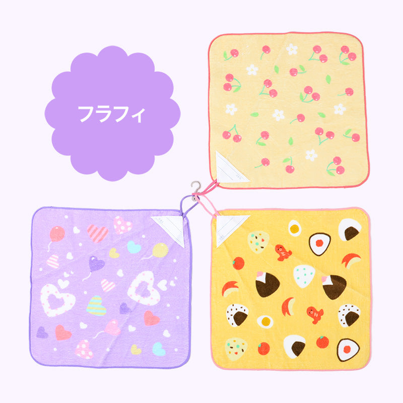 ループタオル タオル ハンドタオル タオルハンカチ 保育園 幼稚園 綿100% キッズ 約30×30cm ウォッシュタオル 子供用ループ付タオル ハンカチ 入園 名前