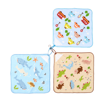 ループタオル タオル ハンドタオル タオルハンカチ 保育園 幼稚園 綿100% キッズ 約30×30cm ウォッシュタオル 子供用ループ付タオル ハンカチ 入園 名前