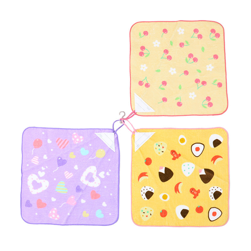 ループタオル タオル ハンドタオル タオルハンカチ 保育園 幼稚園 綿100% キッズ 約30×30cm ウォッシュタオル 子供用ループ付タオル ハンカチ 入園 名前