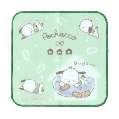 ハンドタオル タオル サンリオ ハンカチ キャラクター キッズ 子供 保育園 幼稚園 小学生 約20×20cm 景品 ギフト 粗品 プチハンドタオル ウォッシュタオル おしぼりタオル 子供用タオル 入園