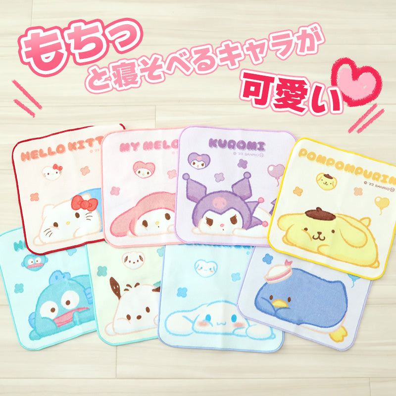 プチタオル サンリオ ハンドタオル 子供 タオル ハンカチ キャラクター キッズ 保育園 幼稚園 小学生 約20×20cm 景品 ギフト 粗品 プチハンドタオル ウォッシュタオル おしぼりタオル 子供用タオル 入園