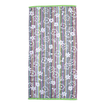 バスタオル タオル かわいい 柄 綿 おしゃれ バス用品 雑貨 約60×120cm 乾きやすい カラフル 花柄 植物 エコタオル 植物柄 eco (在庫限り)