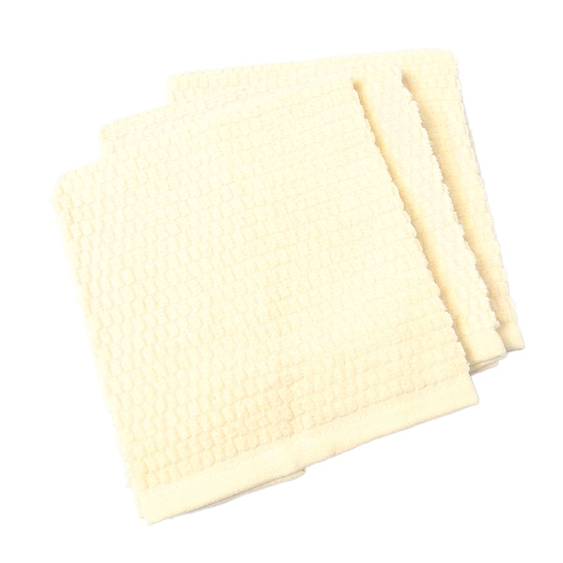 ウォッシュタオル 3枚組 タオル ハンドタオル キッチンタオル 綿100% ふわふわ 肌にやさしい 敏感肌 無撚糸 約34×80cm コットン100% 無地 無撚糸タオル ベビー