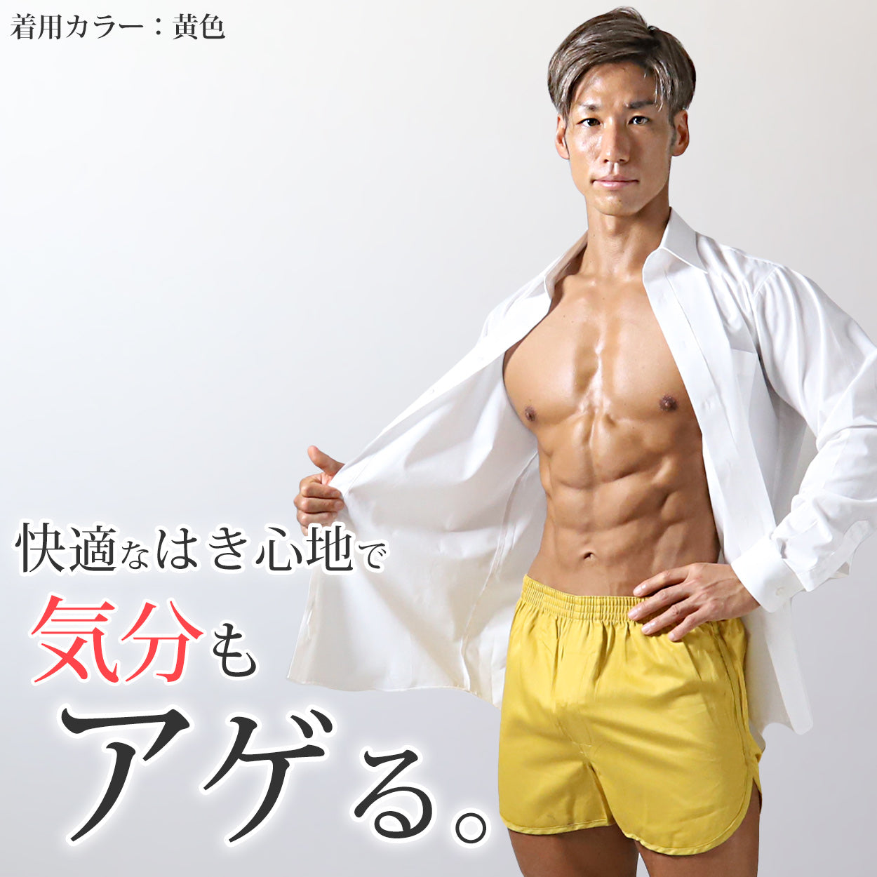 トランクス メンズ 綿100％ 下着 インナー 前開き スリット 風水