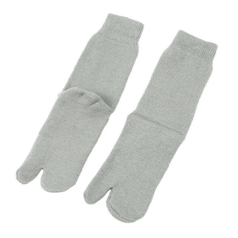 足袋ソックス 婦人 クルーソックス 裏起毛 2足組 レディース 靴下 足袋型 パイル あったかい あたたかい 22-24cm クルー丈 もこもこ 足袋靴下 足袋型靴下 くつ下 くつした (在庫限り)