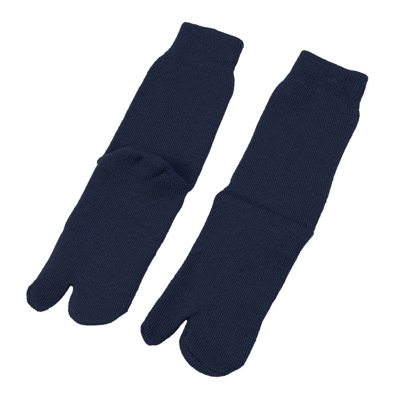 足袋ソックス 婦人 クルーソックス 裏起毛 2足組 レディース 靴下 足袋型 パイル あったかい あたたかい 22-24cm クルー丈 もこもこ 足袋靴下 足袋型靴下 くつ下 くつした (在庫限り)