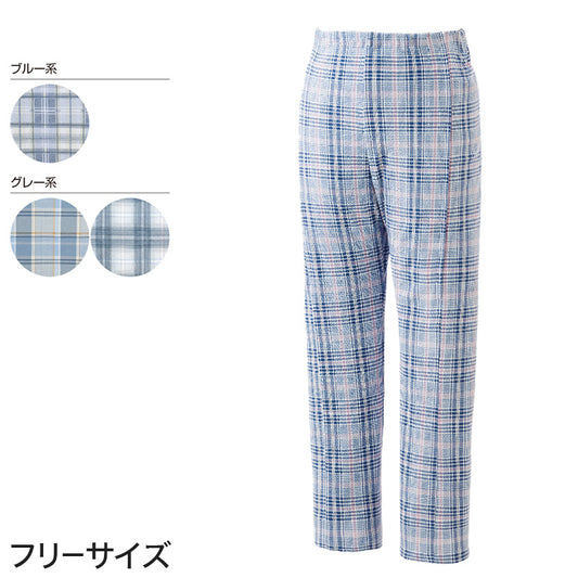 紳士 腰開き洗い替えパンツ フリーサイズ (メンズ パジャマズボン ボトム 日本製) (取寄せ)