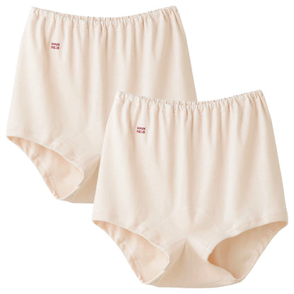 グンゼ 快適工房 婦人ズロース 2枚セット S～L レディース ショーツ 綿100％ 深ばき GUNZE オーバーパンツ コットン パンツ 女性 下着 肌着 インナー やわらか 日本製 白 ベージュ S M L (在庫限り)