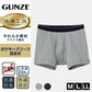 グンゼ 快適工房 紳士 前開きボクサーブリーフ M・L (メンズ GUNZE 綿100％ コットン 男性 下着 肌着 パンツ インナー 日本製 ブラック 黒 グレー)