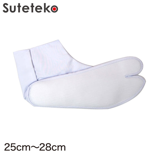 きねや足袋 テトロンブロード足袋 男性用 25cm～28cm 足袋 白 メンズ 和装 着物 タビ 男性用