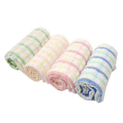 キッチンタオル パイル地 おしぼりタオル 布巾 キッチン 6枚組 約28cm×38cm (食器 食器拭き 食卓拭き 台拭き キッチンタオル ウォッシュタオル 食器を拭くタオル) (在庫限り)