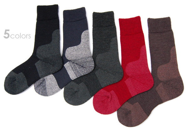 ワシオ 健康爽快 ポカポカソックス 発熱 靴下 暖かい あったか 冬 レディース メンズ 22-24cm・25-27cm 防寒 厚手 裏起毛 ソックス くつ下 保温 冷えとり 締め付けない ゆったり