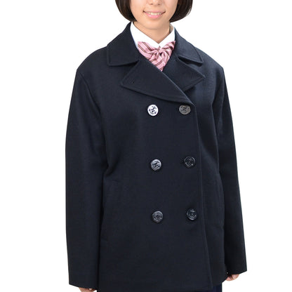 学生服 スクール用 通学用 男女兼用ピーコート S～4L (送料無料) (取寄せ)