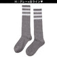 靴下 くつした レディース ライン入り ハイソックス アウトレット 22 23 24 25cm ソックス ライン くつ下 緑 ピンク オレンジ 紫 黒 白 水色 グレー 赤 青 ブルー カラフル カラー (在庫限り)